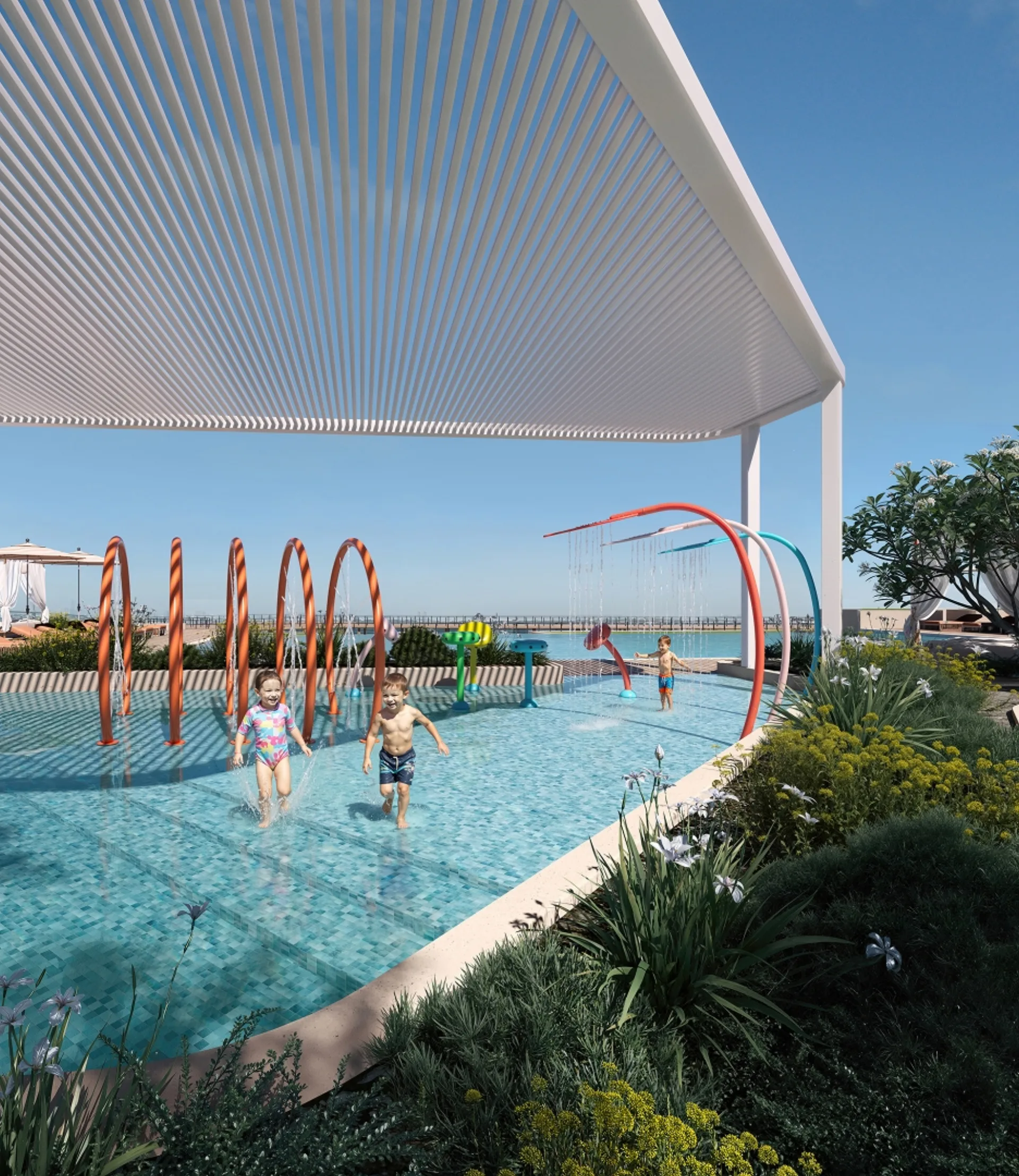 Bashayer Kids swimming pool — Hudayriyat Island, Abu Dhabi