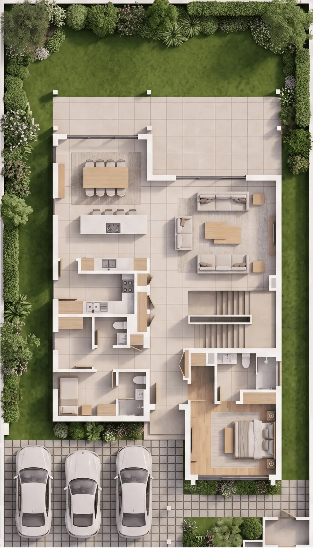 4-Bedroom Golf Homes — Ground Floor