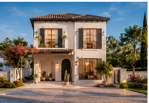 Exterior elevation — 4-Bedroom Golf Homes